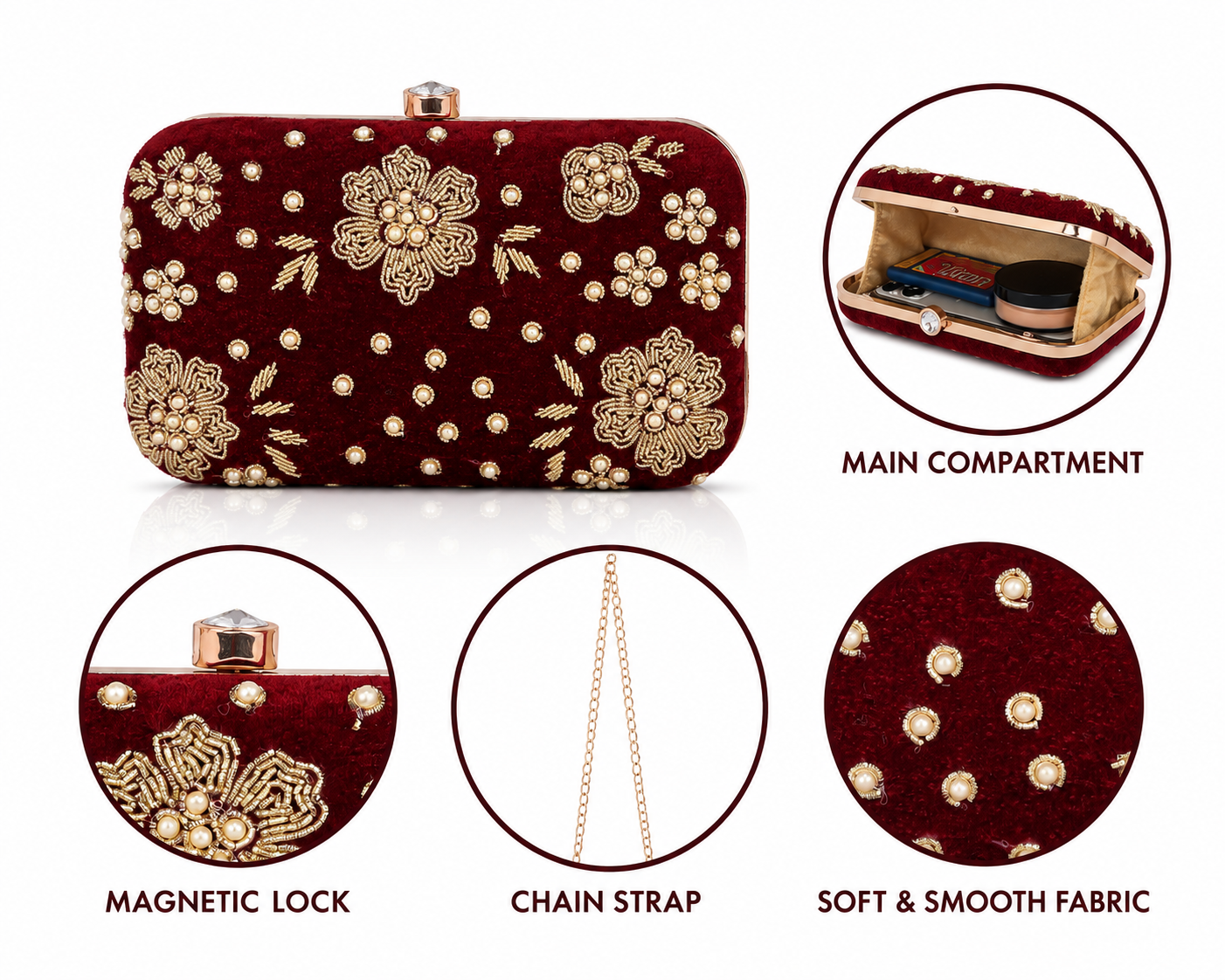 Velvet Royale Clutch