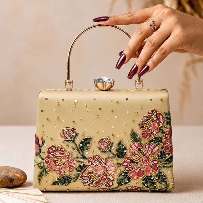 Champagne Rose Clutch