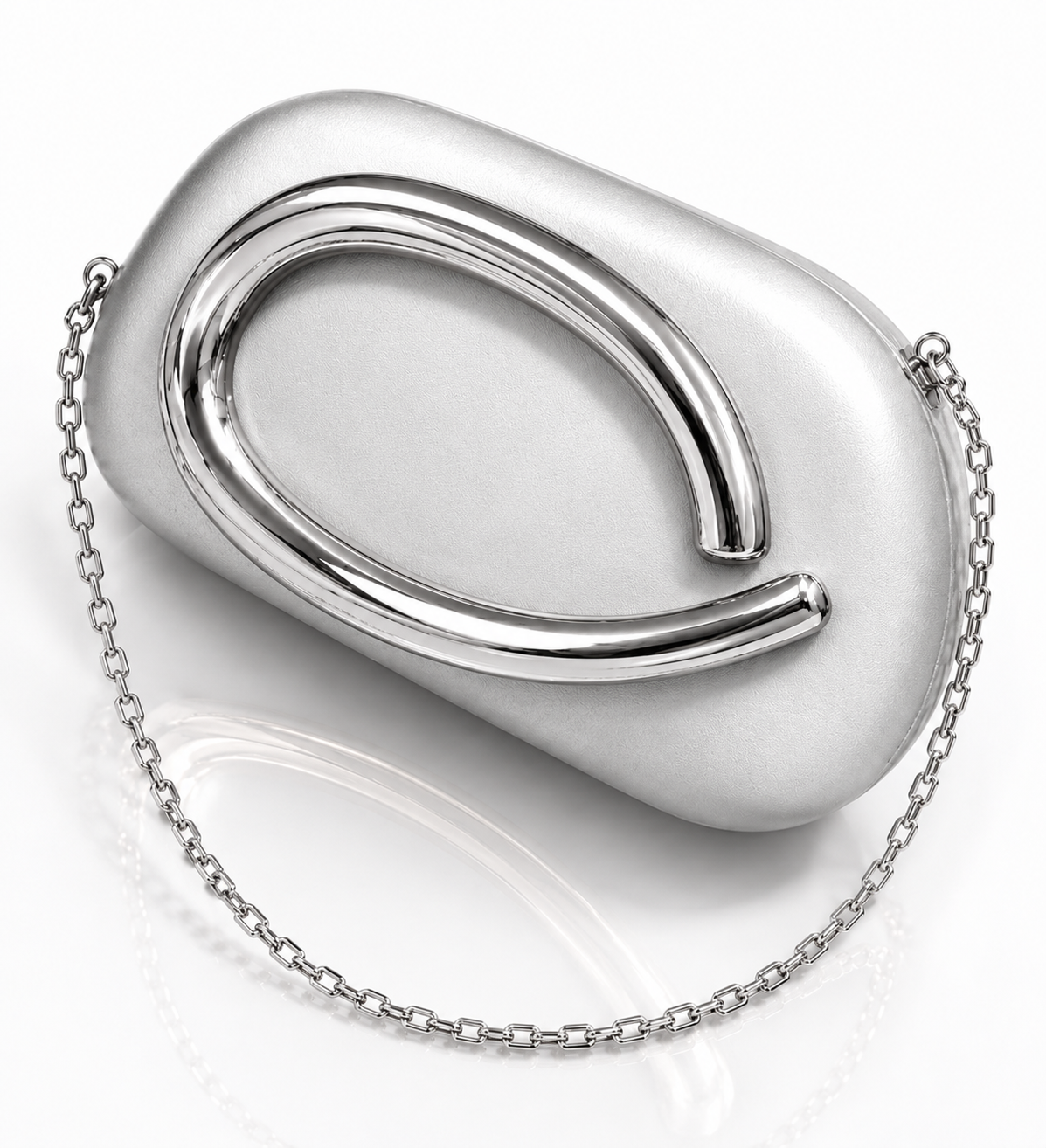 Silver Eclipse Clutch