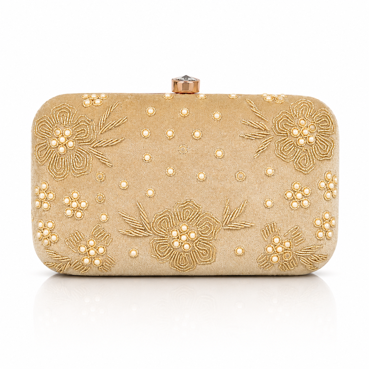 Pearl Bloom Clutch