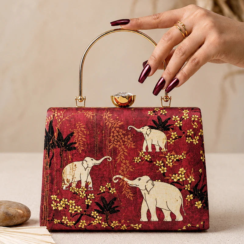 Crimson Heritage Clutch