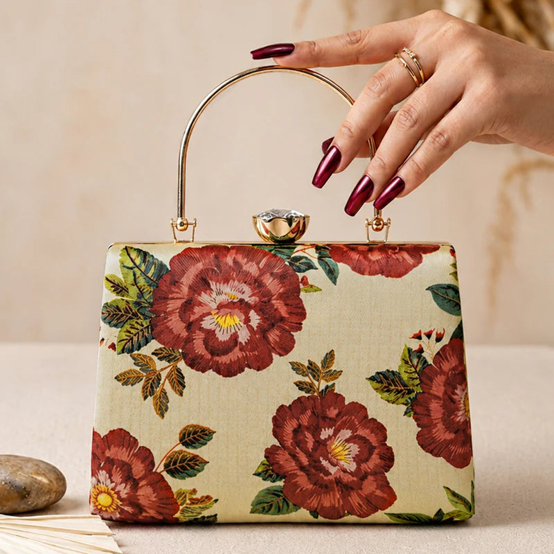 Royal Rose Pearl Clutch