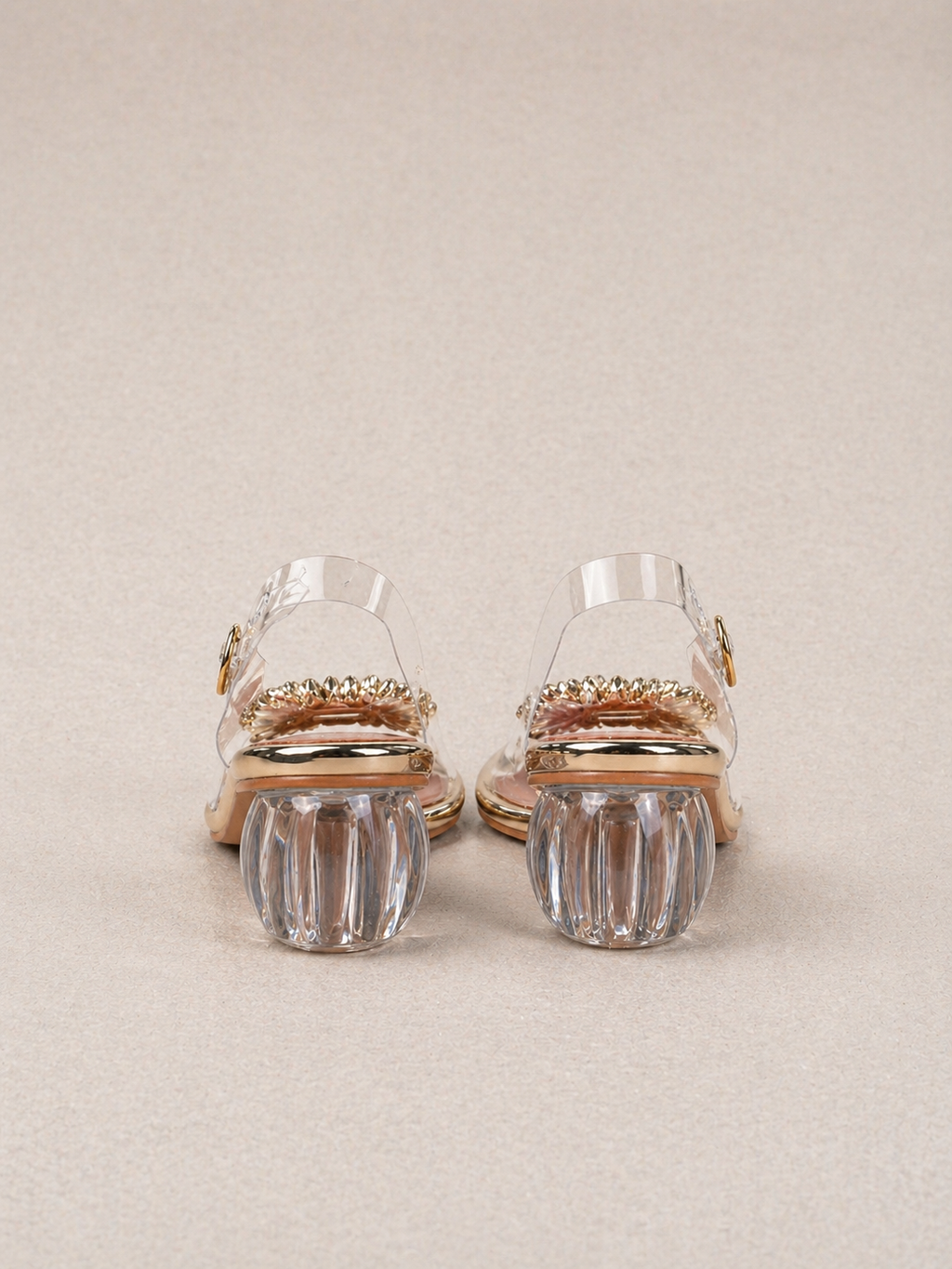Aurora Crystal Heel Sandals