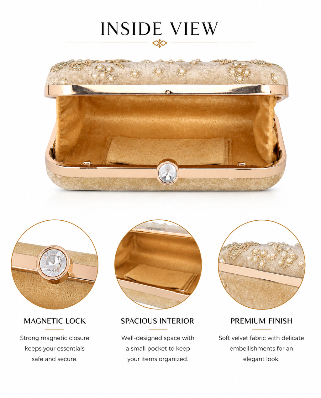 Pearl Bloom Clutch