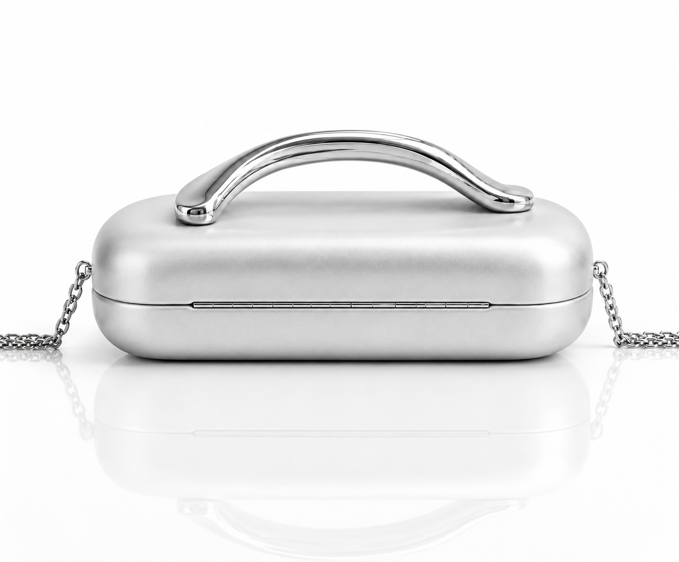 Silver Eclipse Clutch