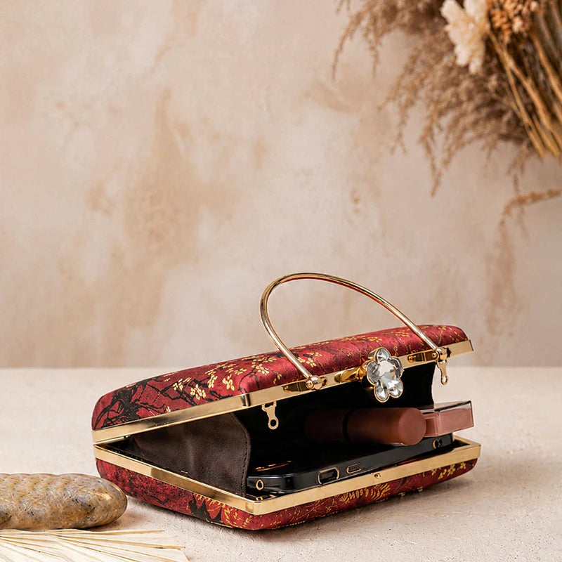 Crimson Heritage Clutch