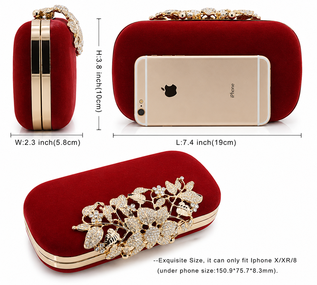 Ruby Bloom Clutch