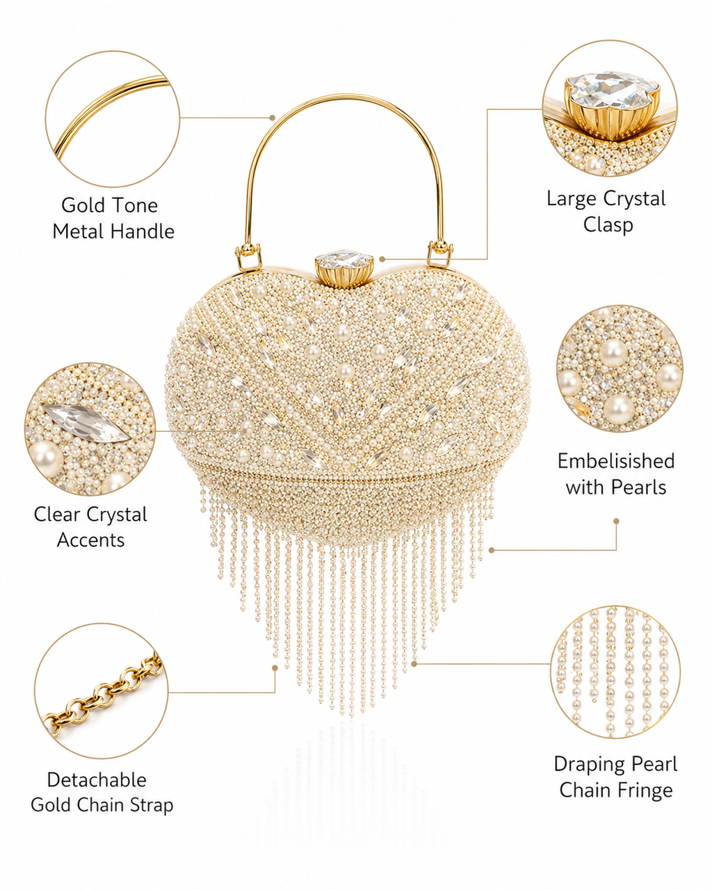 Pearl Cascade Clutch