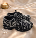 Noir Pearl Sneakers | Statement Embellished Sneakers