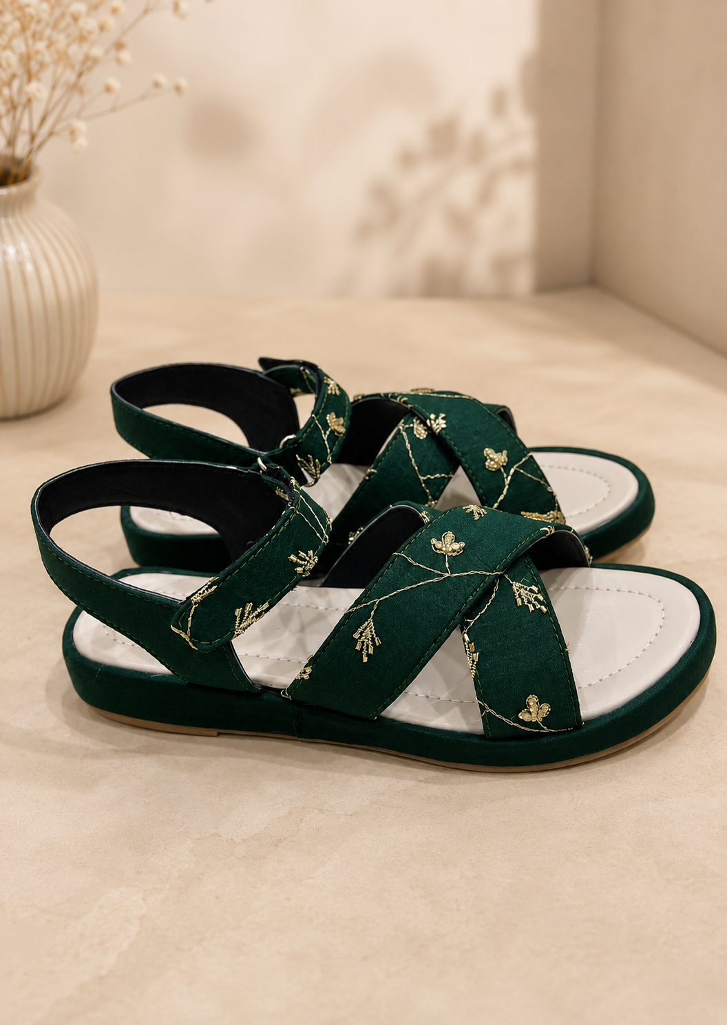 Emerald Grace Sandals