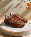 Rust Zari Sneakers | Statement Bridal Sneakers