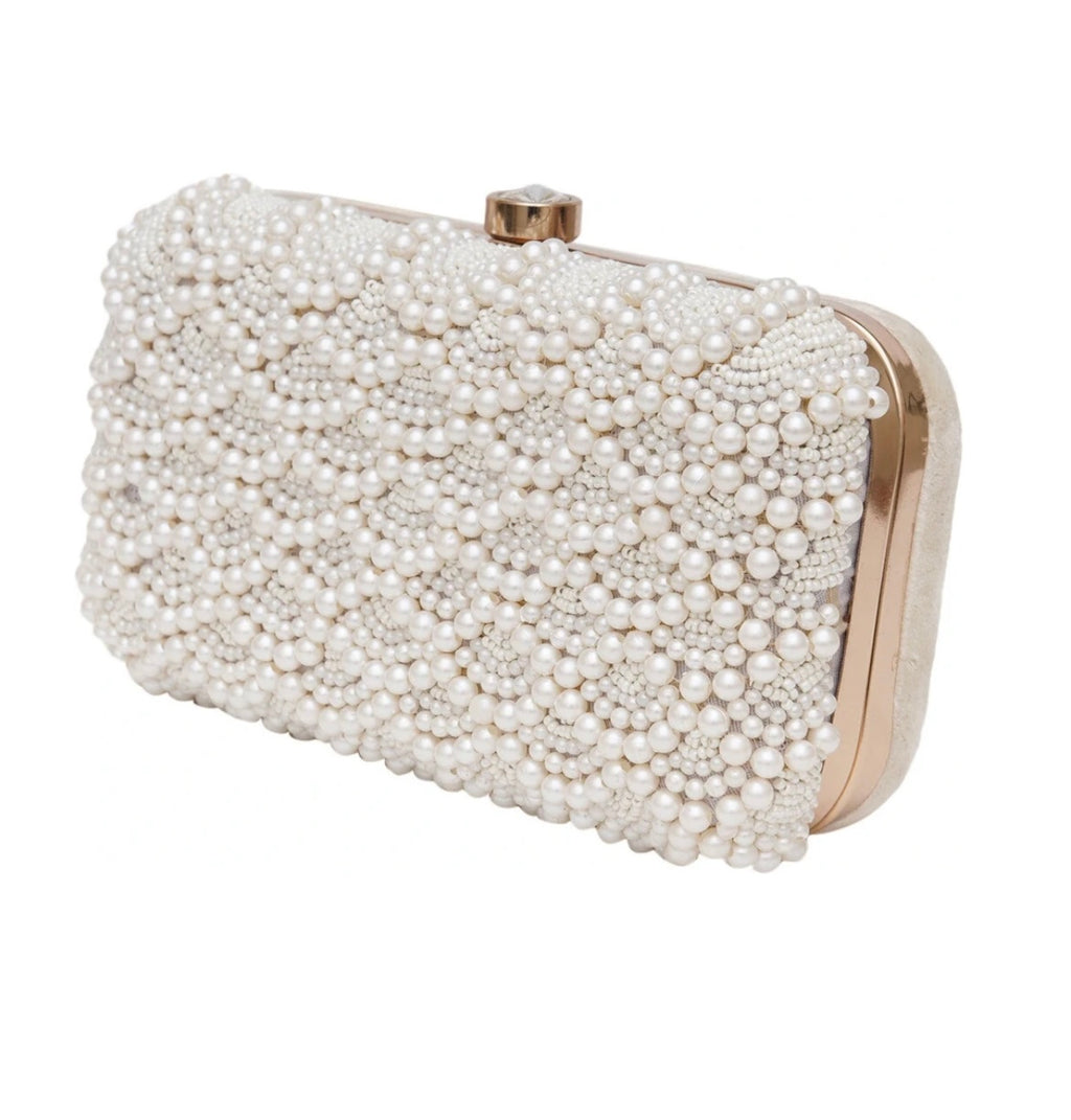 Pearl Cascade Luxe Clutch