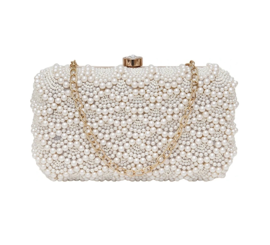 Pearl Cascade Luxe Clutch