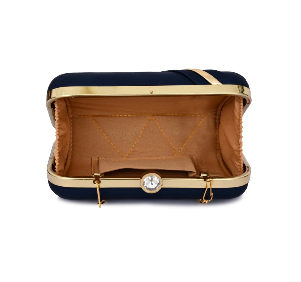 Midnight Butterfly Luxe Clutch