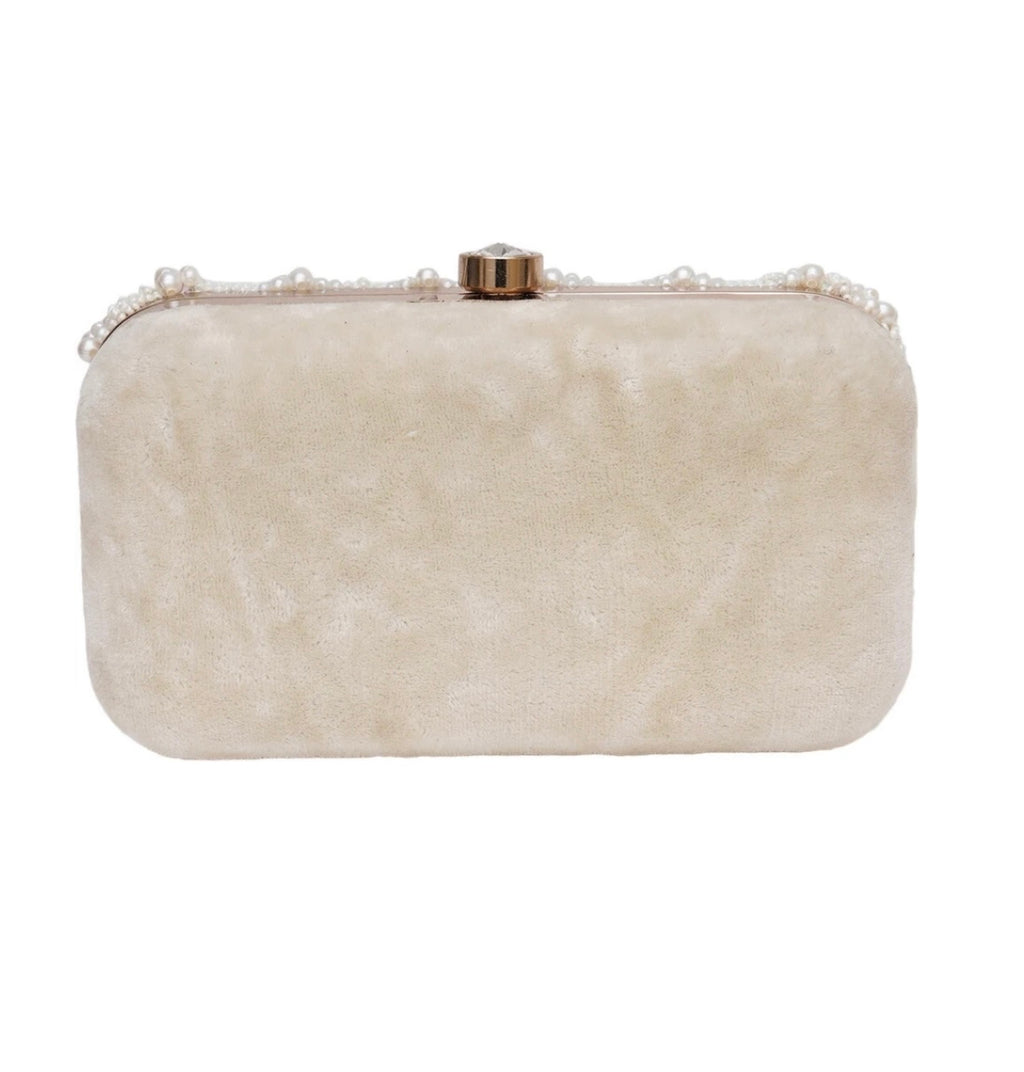 Pearl Cascade Luxe Clutch