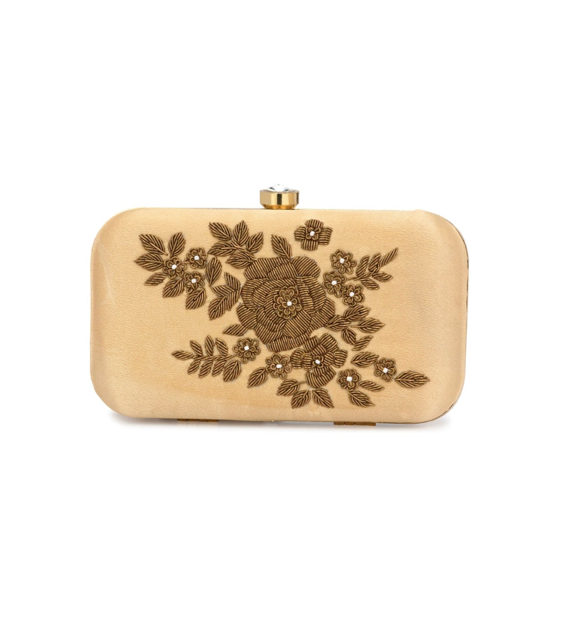 Golden Blossom Elegance Clutch