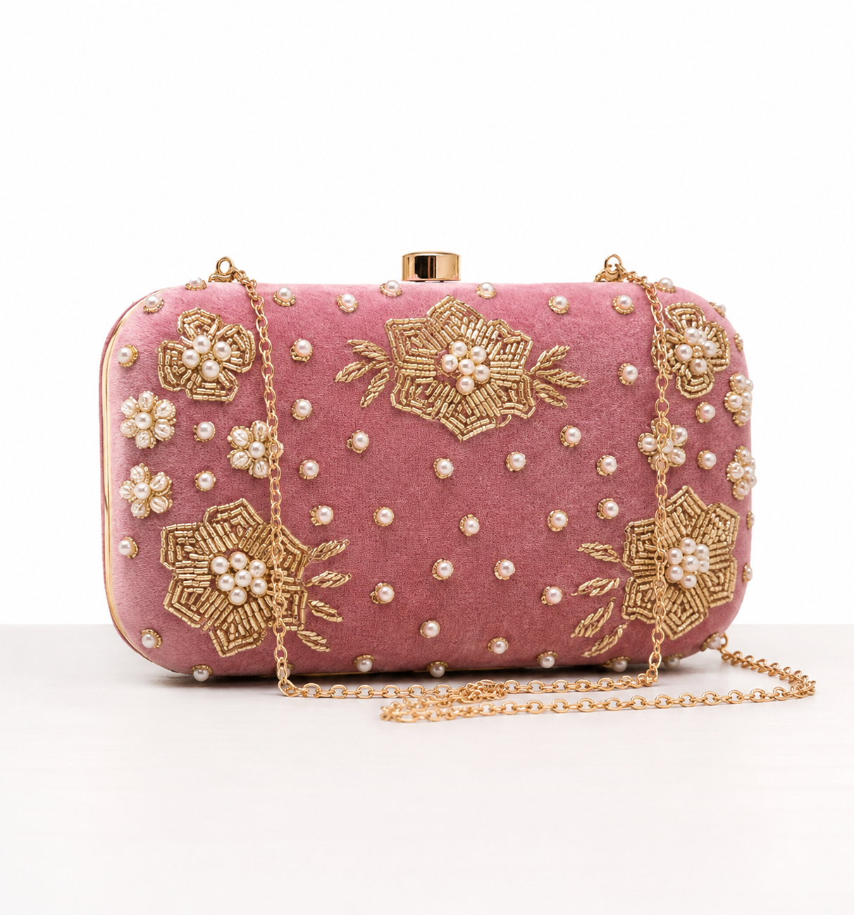 Pink Bloom Clutch