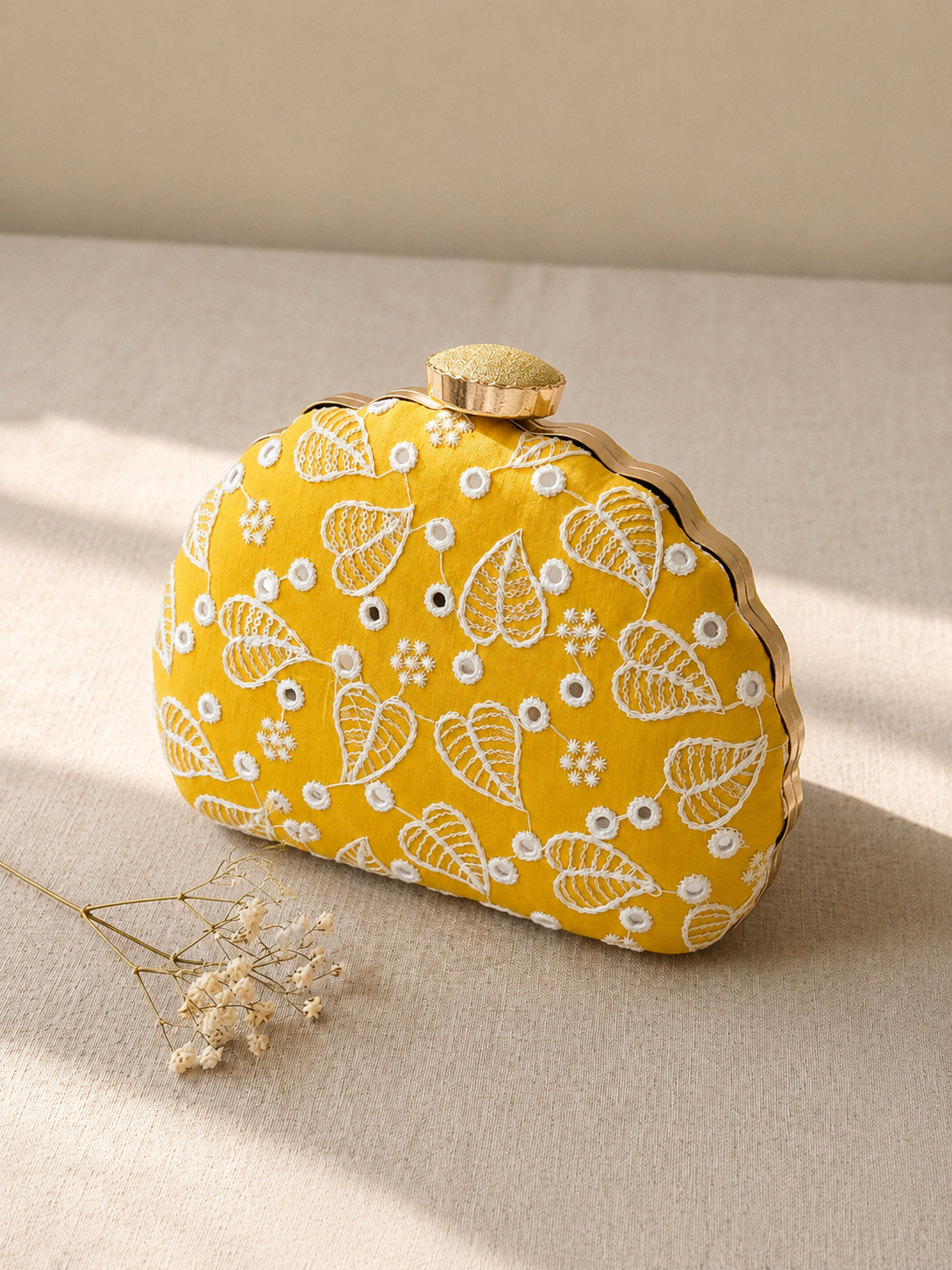 Sunlit Ivy Clutch