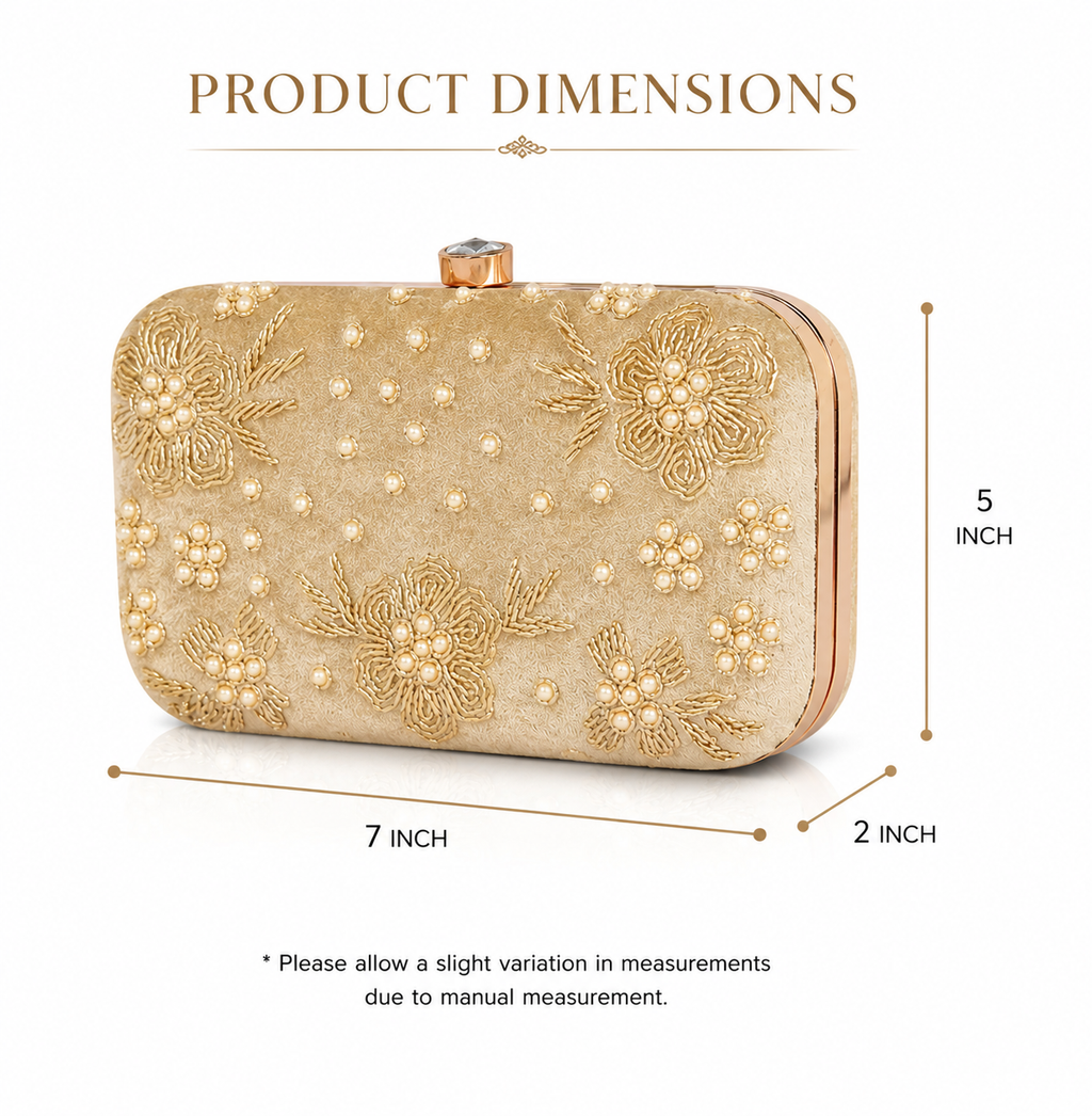 Pearl Bloom Clutch