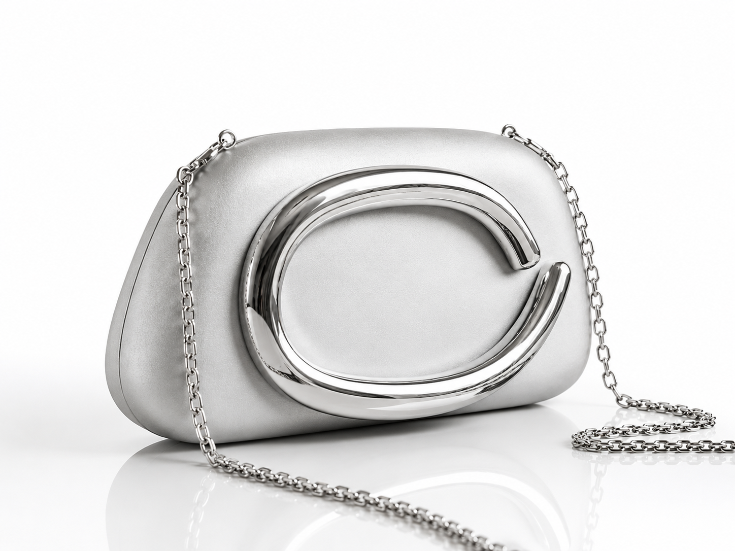 Silver Eclipse Clutch