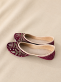Plum Vine Velvet Jutti