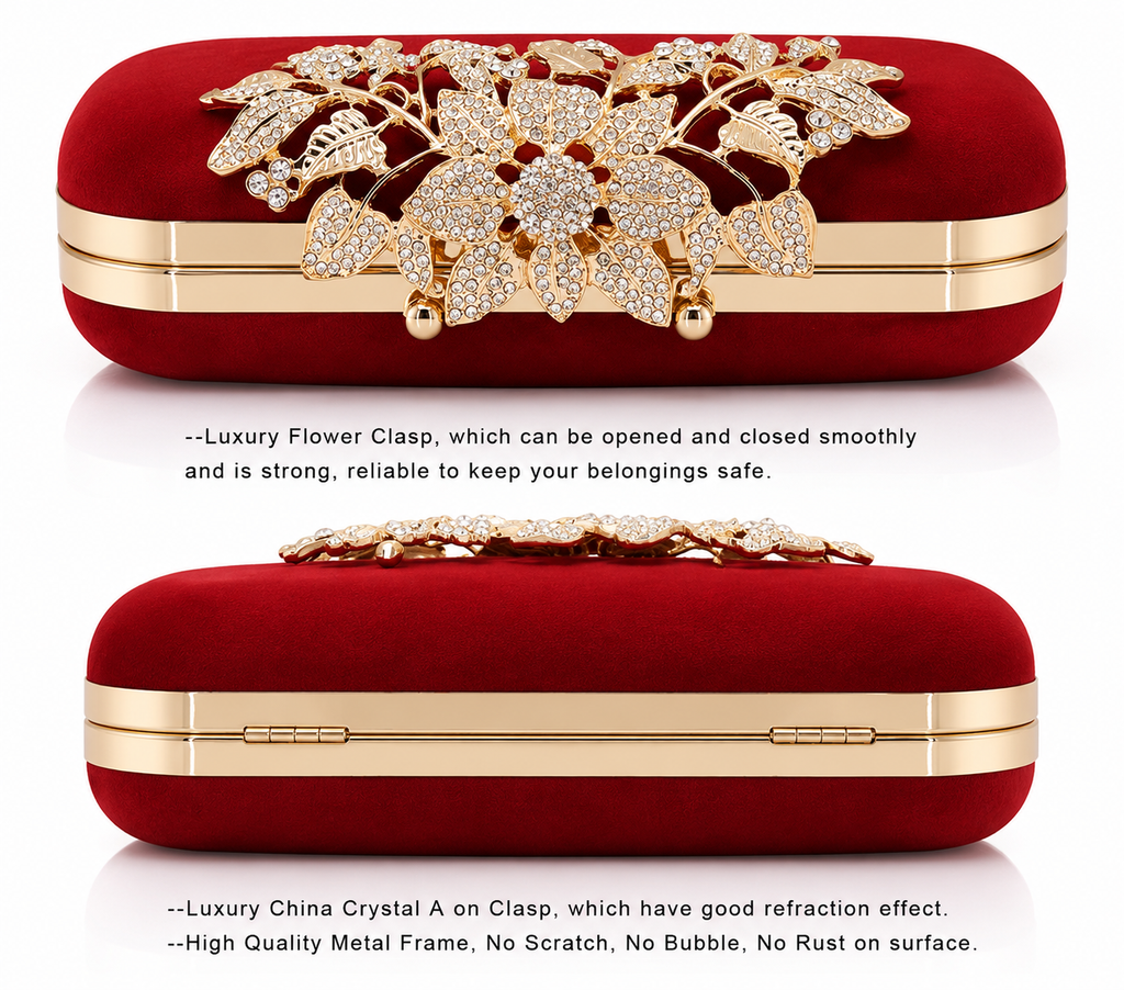 Ruby Bloom Clutch