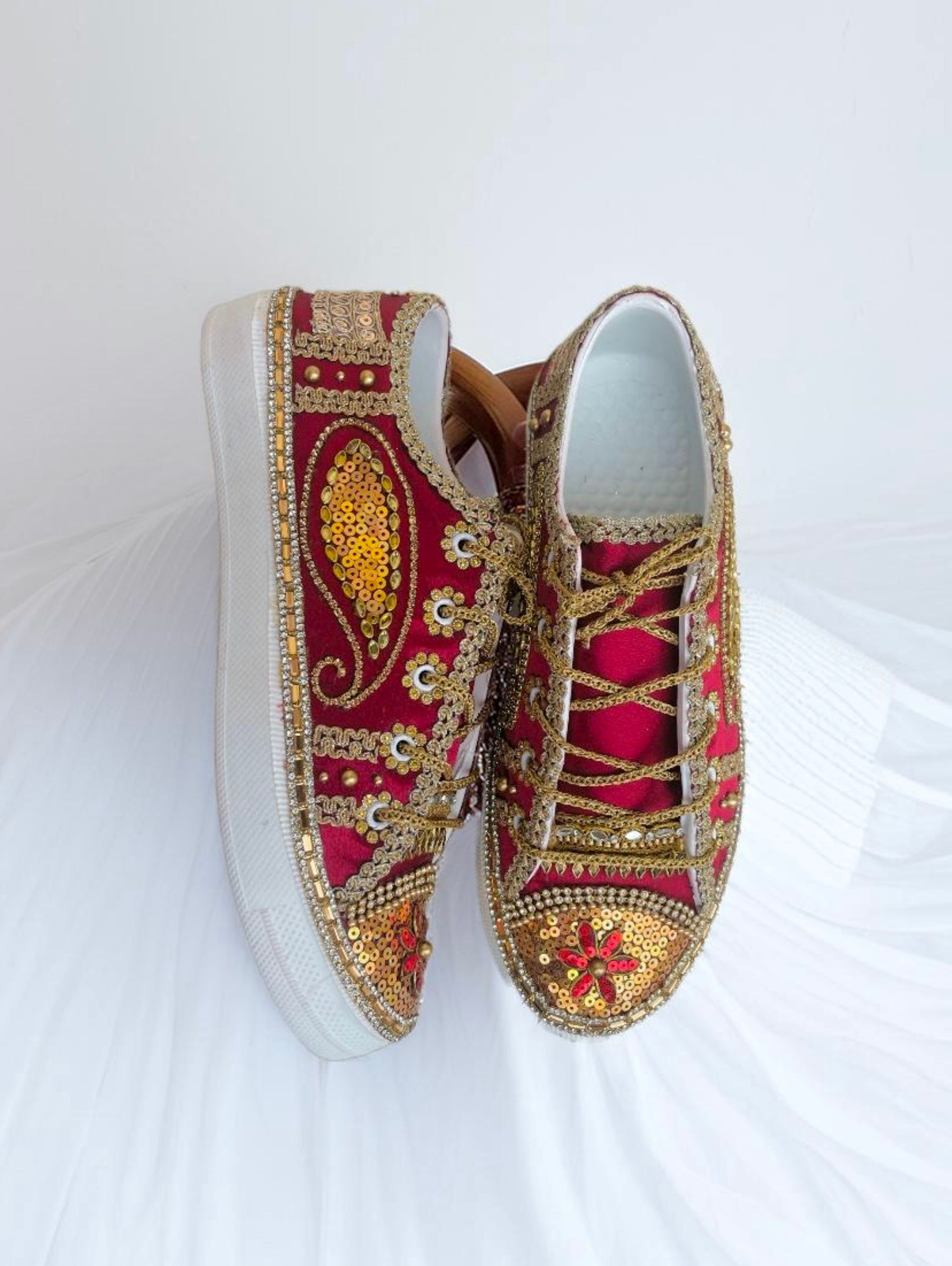 Rani Noor Sneakers | Embellished Bridal Sneakers