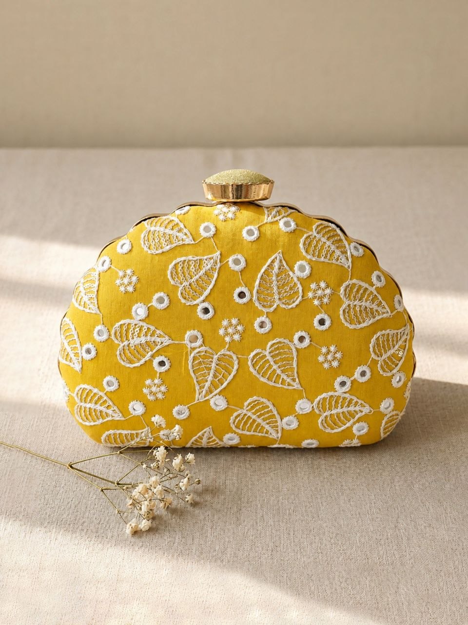 Sunlit Ivy Clutch